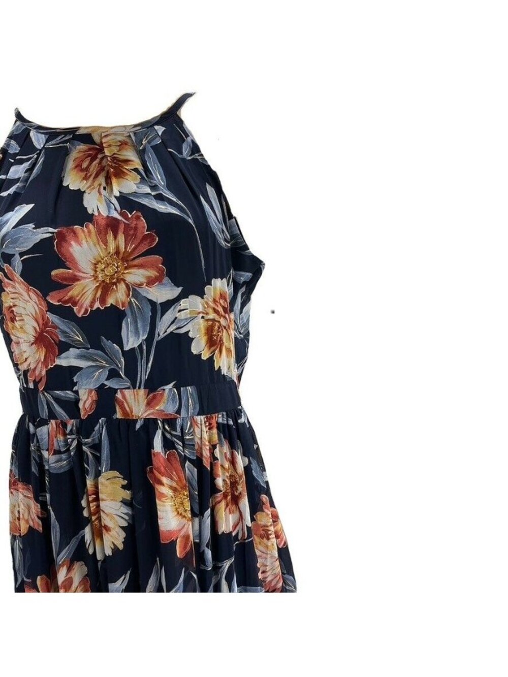 ALEXA B Floral Sleeveless Maxi Dress With Halter Neck - Picture 4 of 10